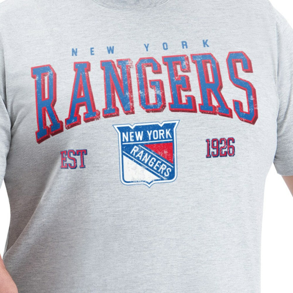 New York Rangers G-III Sports by Carl Banks Adaptive Classic Team Graphic T-Shirt - Gray | NHL discount