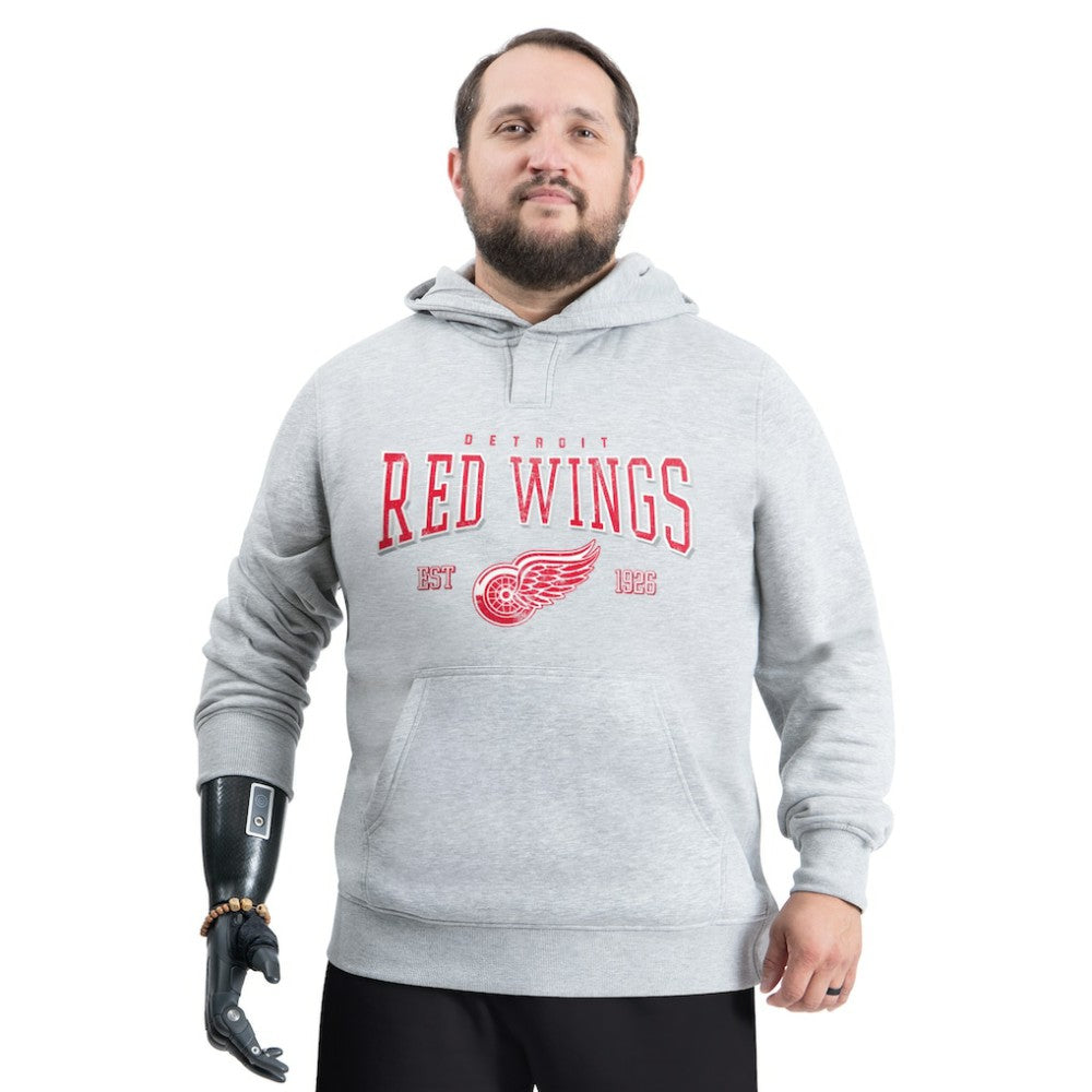 Detroit Red Wings G-III Sports by Carl Banks Adaptive Classic Team Spirit Fleece Hoodie - Gray | NHL near me