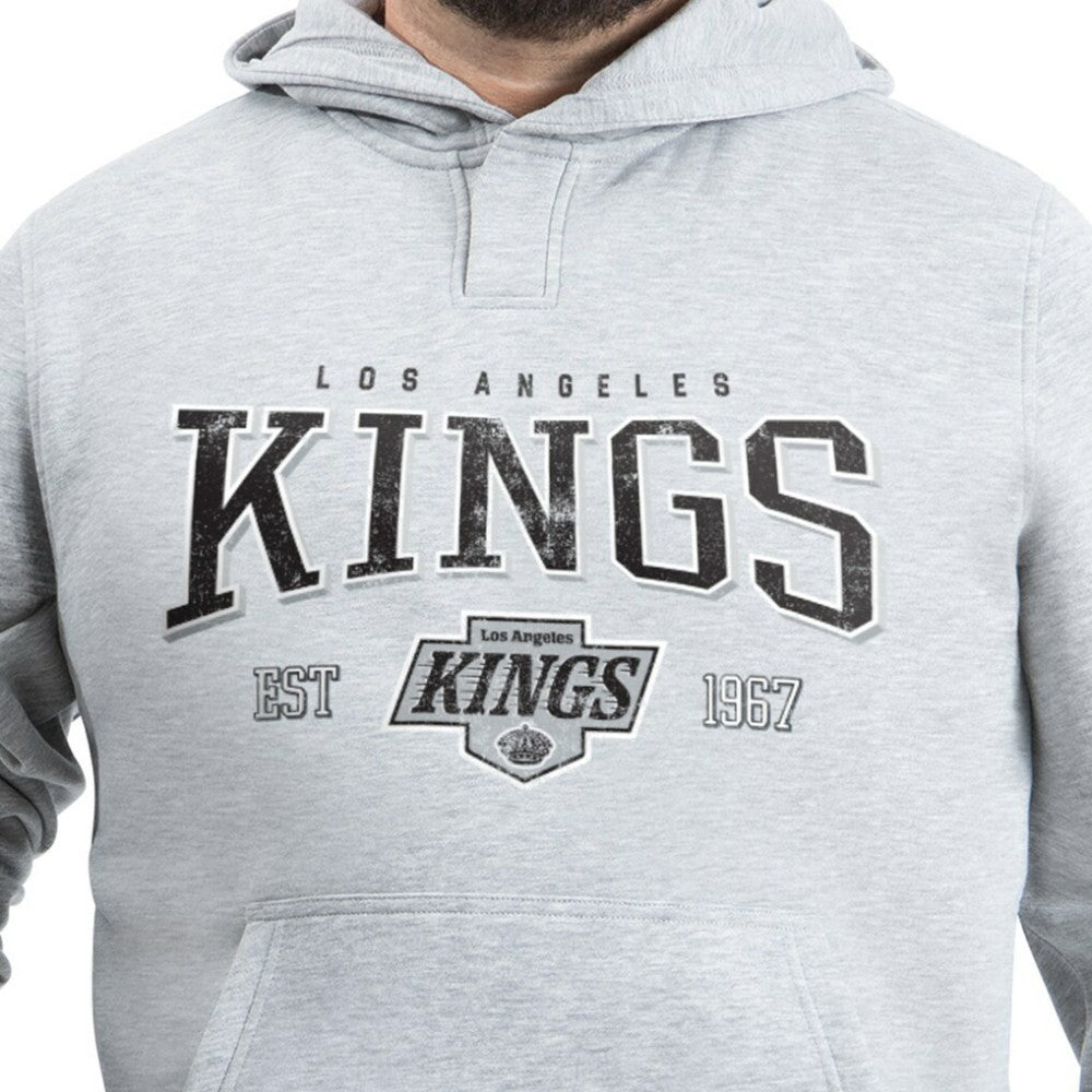 Los Angeles Kings G-III Sports by Carl Banks Adaptive Classic Team Spirit Fleece Hoodie - Gray | NHL discount