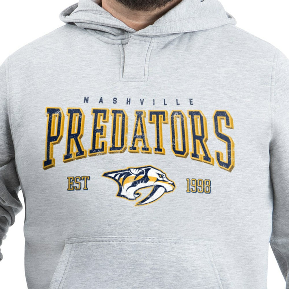 Nashville Predators G-III Sports by Carl Banks Adaptive Classic Team Spirit Fleece Hoodie - Gray | NHL on sale