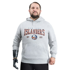 New York Islanders G-III Sports by Carl Banks Adaptive Classic Team Spirit Fleece Hoodie - Gray | NHL online