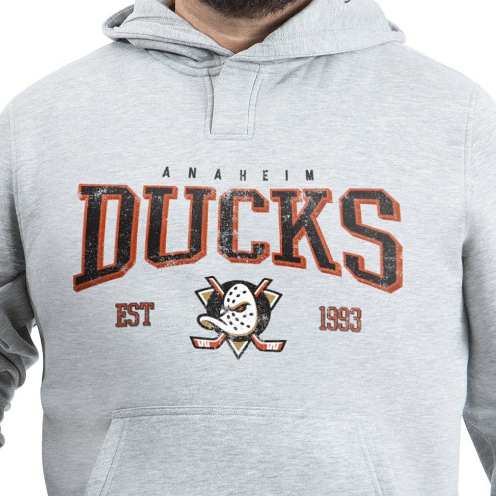 Anaheim Ducks G-III Sports by Carl Banks Adaptive Classic Team Spirit Fleece Hoodie - Gray | NHL online