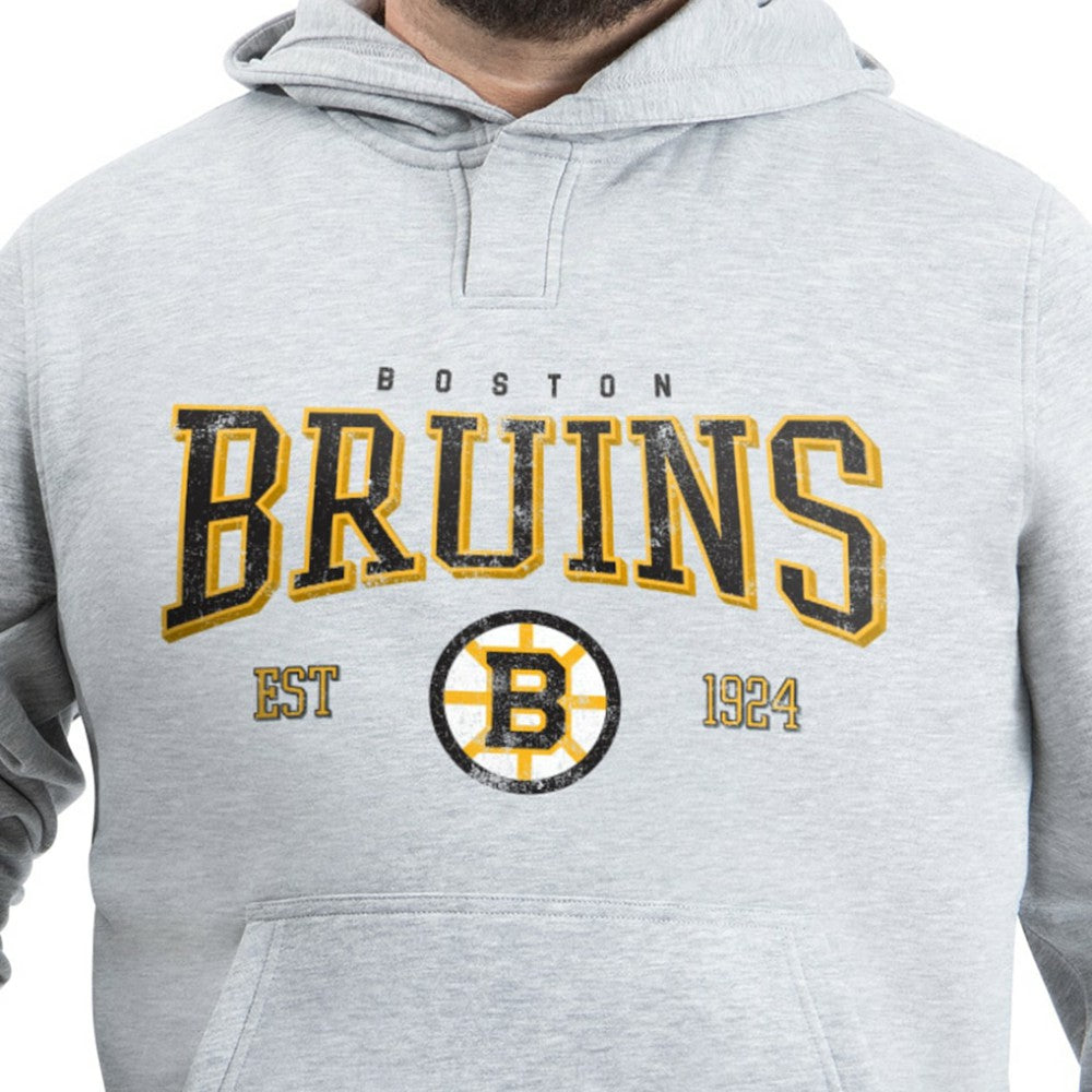 Boston Bruins G-III Sports by Carl Banks Adaptive Classic Team Spirit Fleece Hoodie - Gray | NHL online