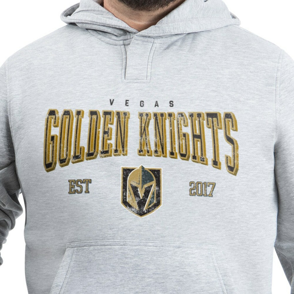 Vegas Golden Knights G-III Sports by Carl Banks Adaptive Classic Team Spirit Fleece Hoodie - Gray | NHL Lifestyle