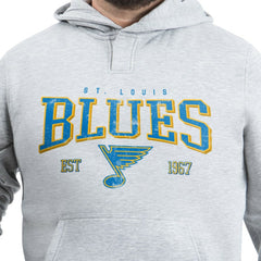 St. Louis Blues G-III Sports by Carl Banks Adaptive Classic Team Spirit Fleece Hoodie - Gray | NHL Clearance