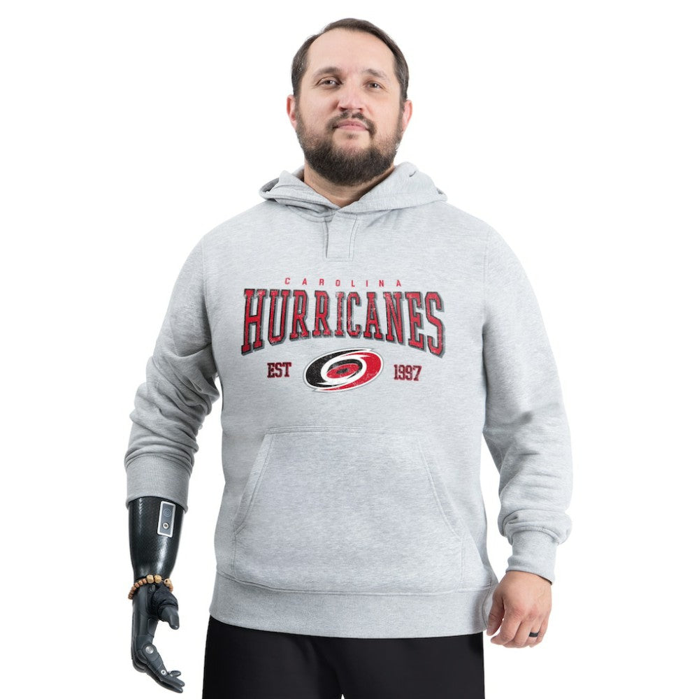 Carolina Hurricanes G-III Sports by Carl Banks Adaptive Classic Team Spirit Fleece Hoodie - Gray | NHL discount