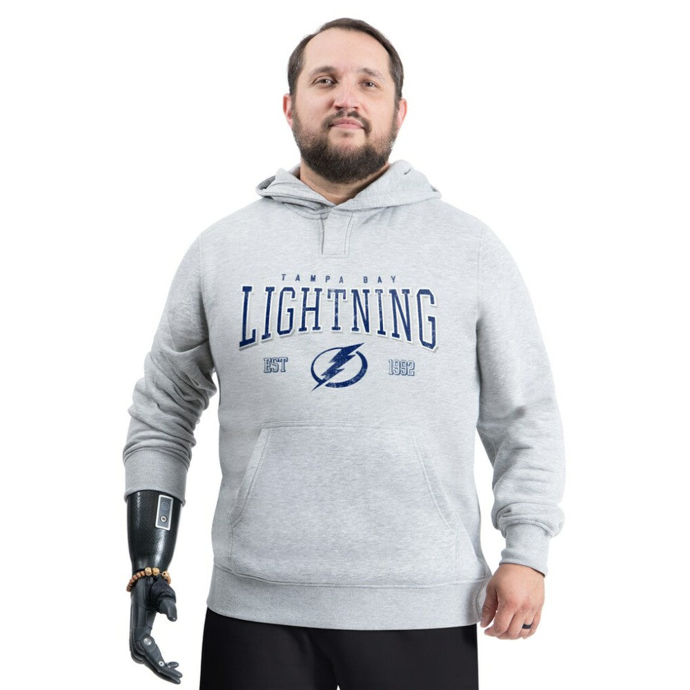 Tampa Bay Lightning G-III Sports by Carl Banks Adaptive Classic Team Spirit Fleece Hoodie - Gray | NHL on sale