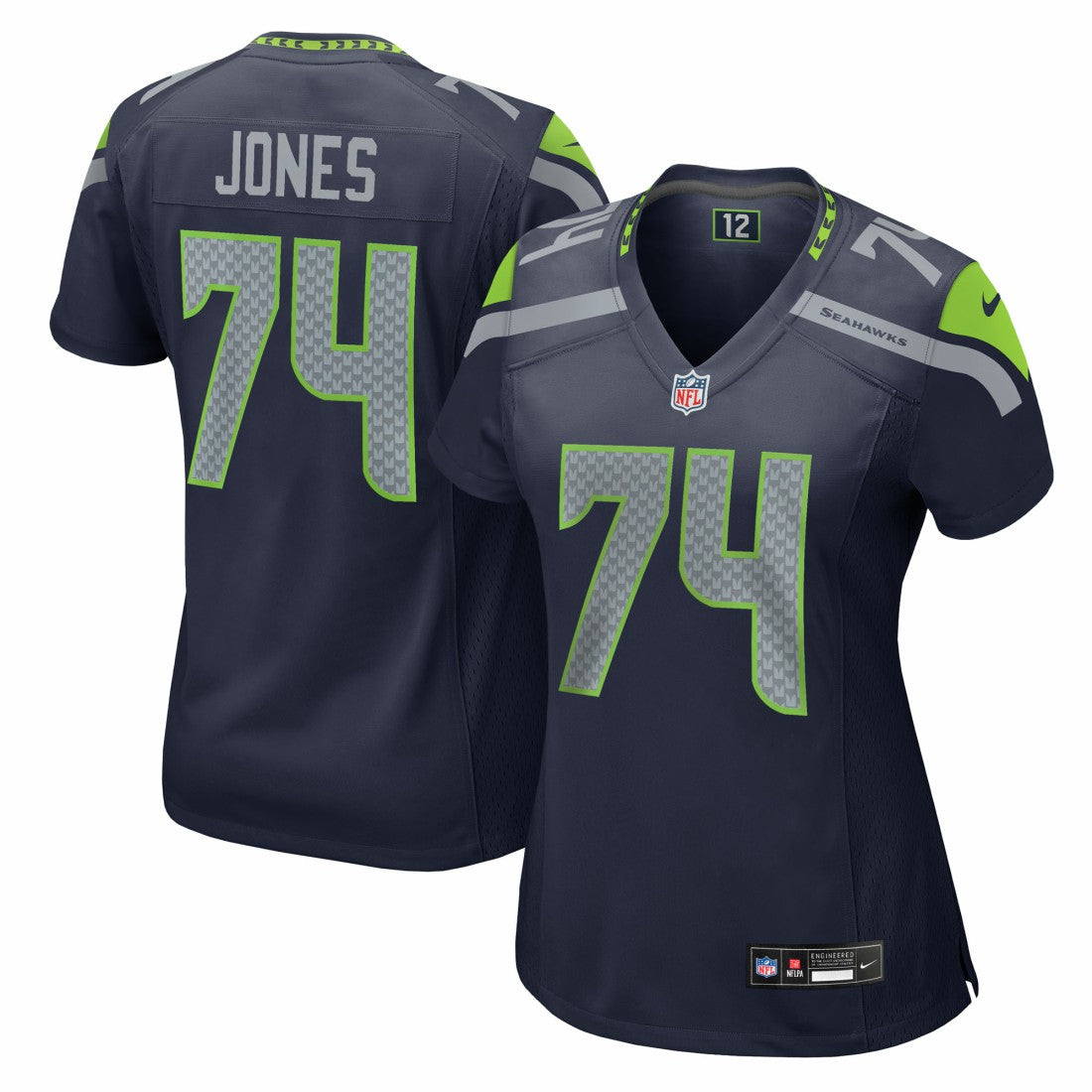 Josh Jones Seattle Seahawks Women's Team Game Jersey - College Navy - Nike