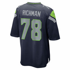 Mason Richman Seattle Seahawks Team Game Jersey - College Navy - Nike