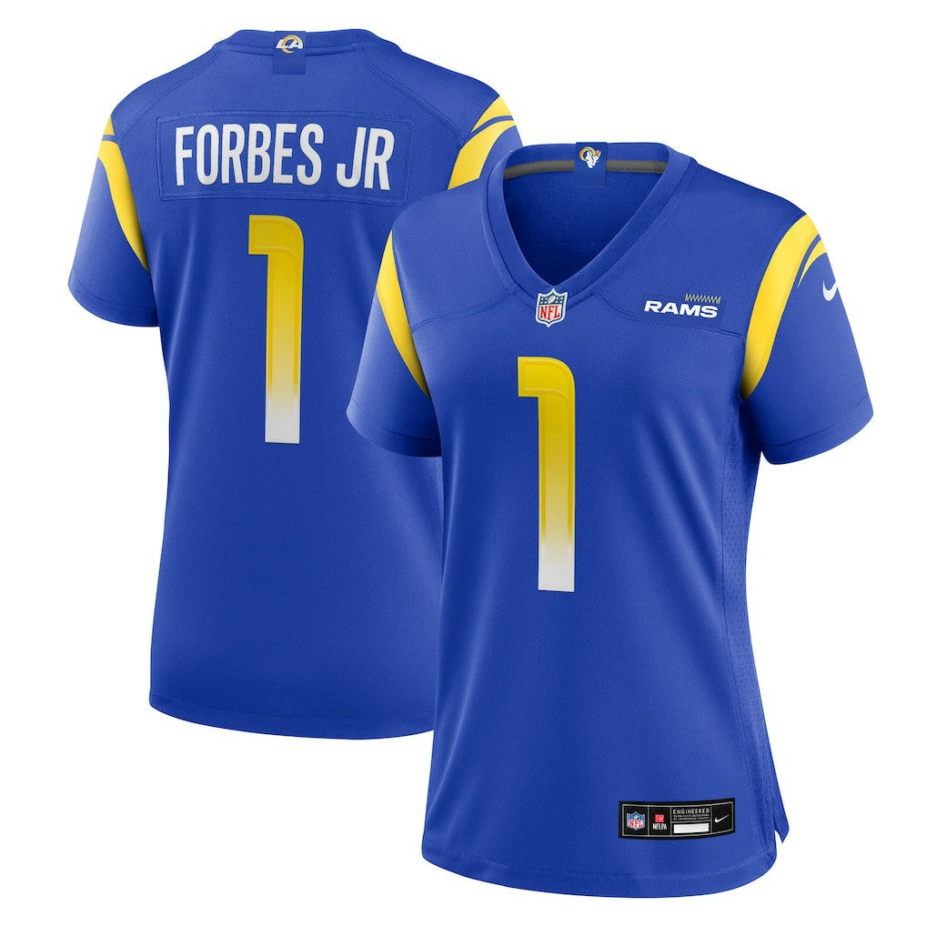 Emmanuel Forbes Jr. Los Angeles Rams Women's Team Game Jersey - Royal - Nike