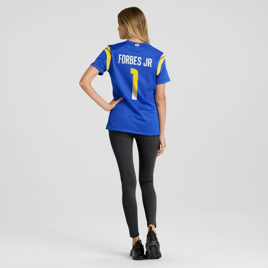 Emmanuel Forbes Jr. Los Angeles Rams Women's Team Game Jersey - Royal - Nike