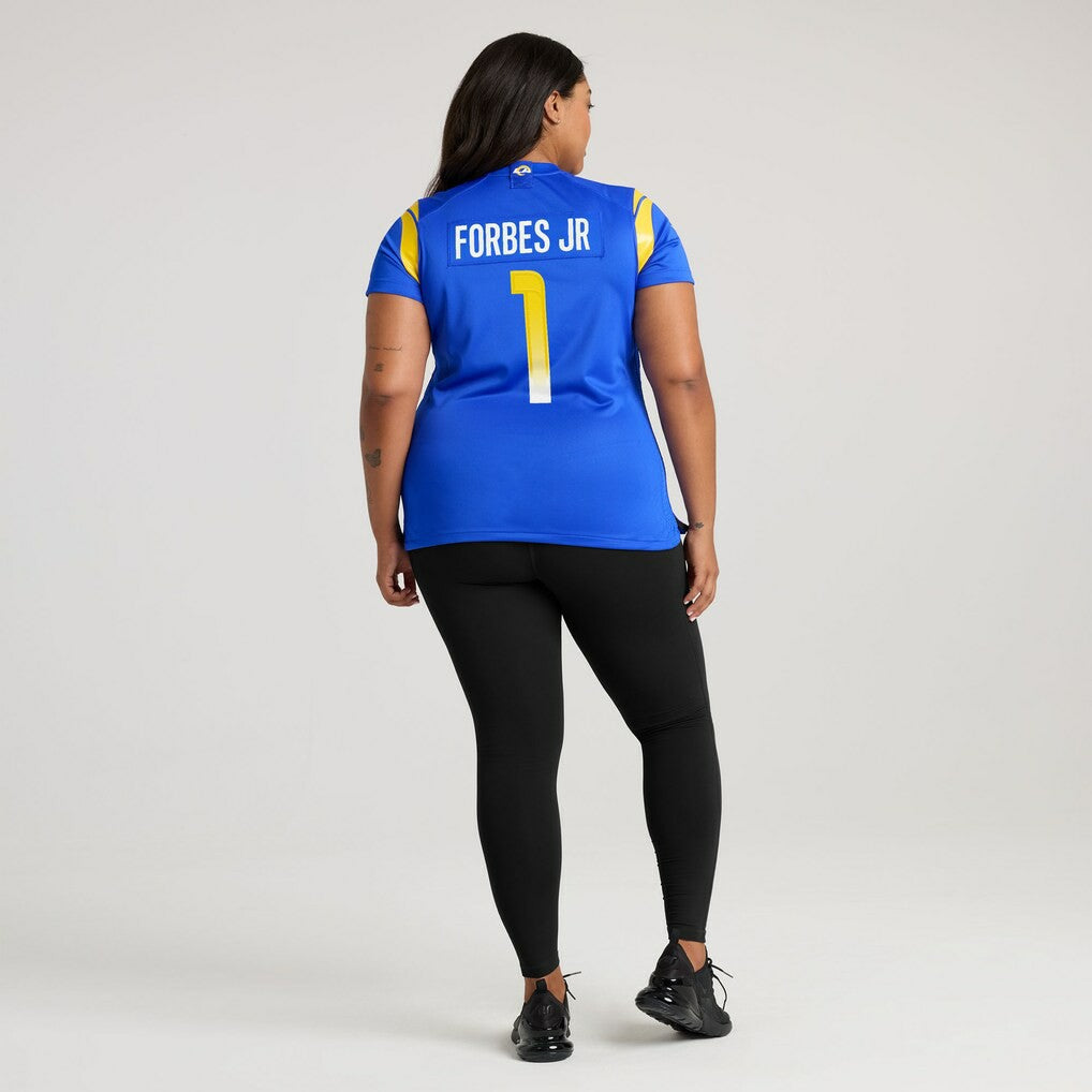 Emmanuel Forbes Jr. Los Angeles Rams Women's Team Game Jersey - Royal - Nike