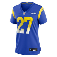 Jarquez Hunter Los Angeles Rams Women's Team Game Jersey - Royal - Nike