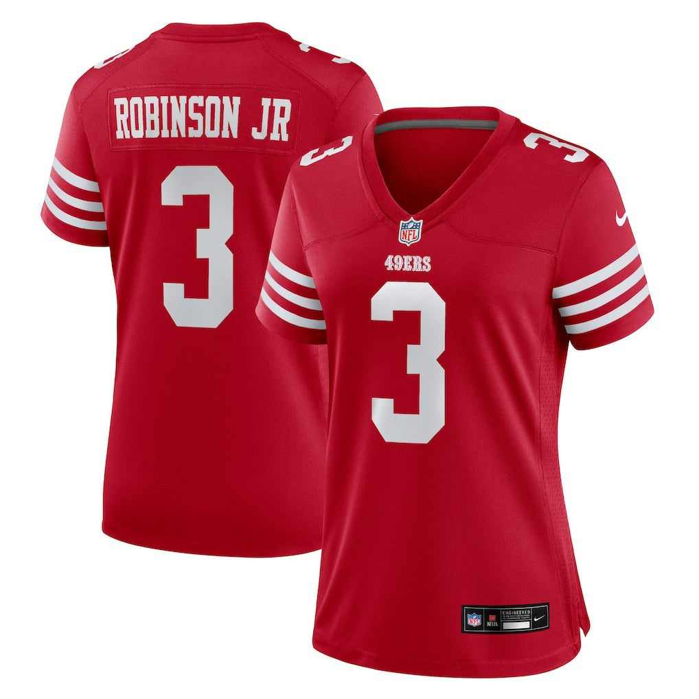 Brian Robinson Jr. San Francisco 49ers Women's Team Game Jersey - Scarlet - Nike