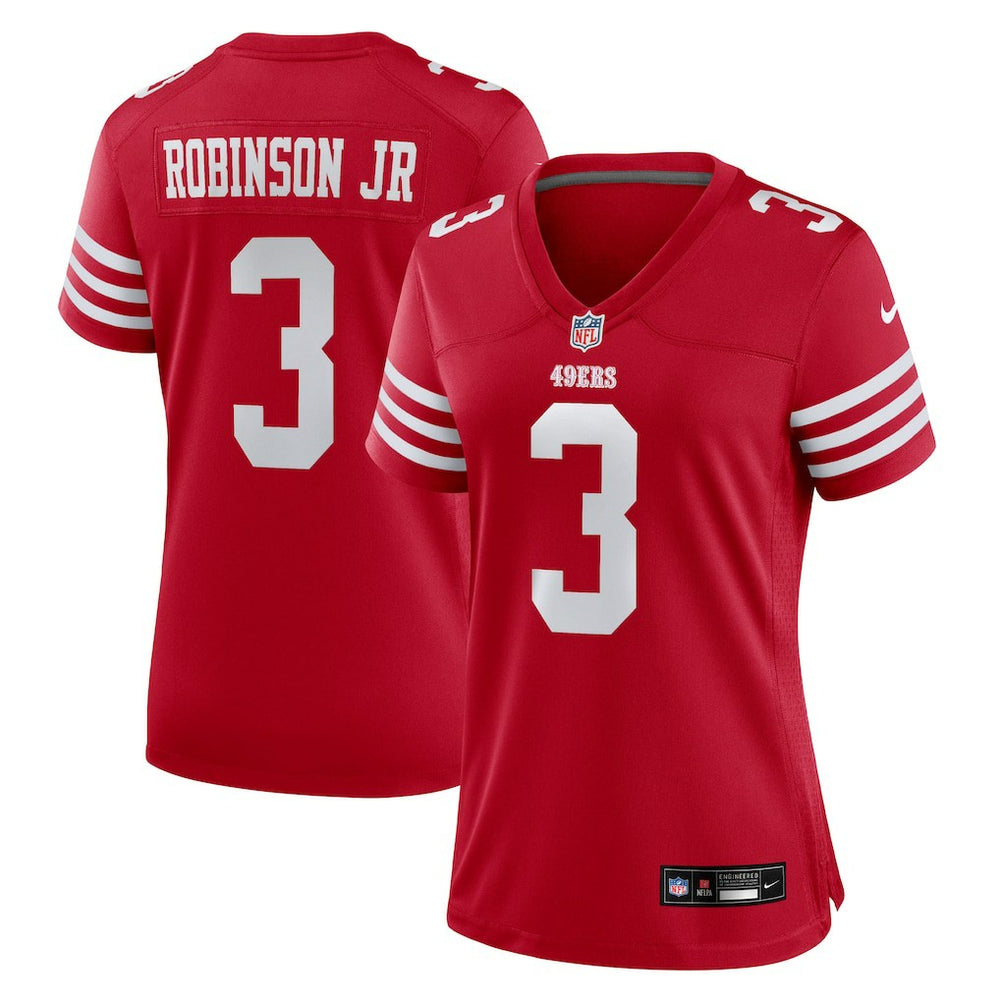 Brian Robinson Jr. San Francisco 49ers Women's Team Game Jersey - Scarlet - Nike