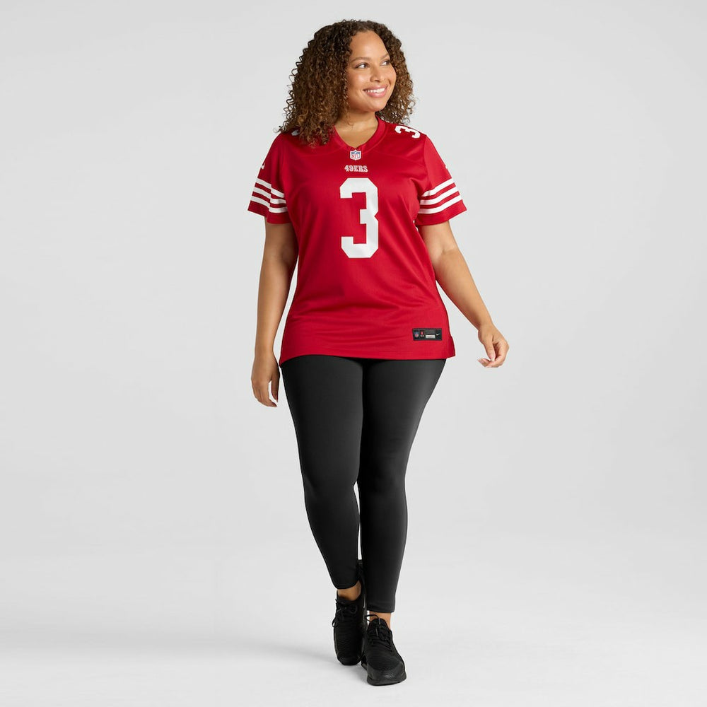 Brian Robinson Jr. San Francisco 49ers Women's Team Game Jersey - Scarlet - Nike
