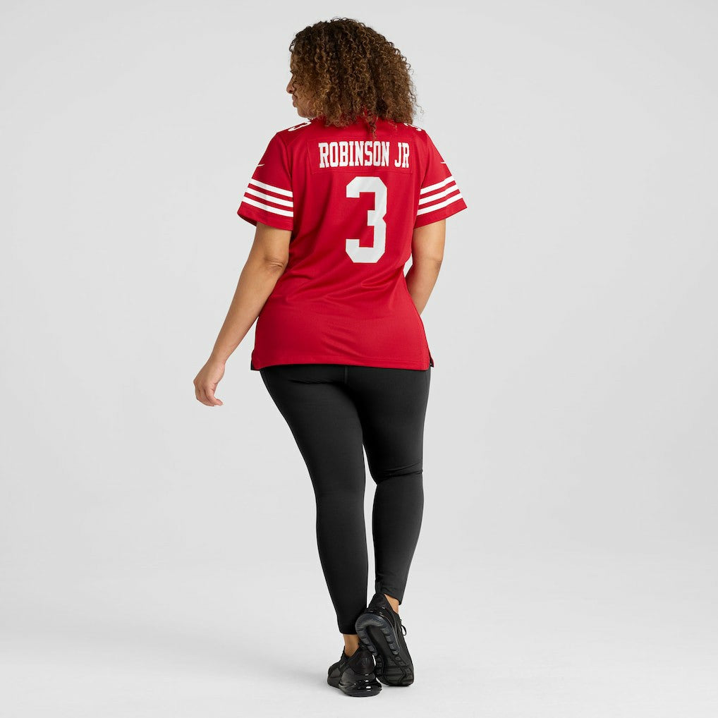Brian Robinson Jr. San Francisco 49ers Women's Team Game Jersey - Scarlet - Nike
