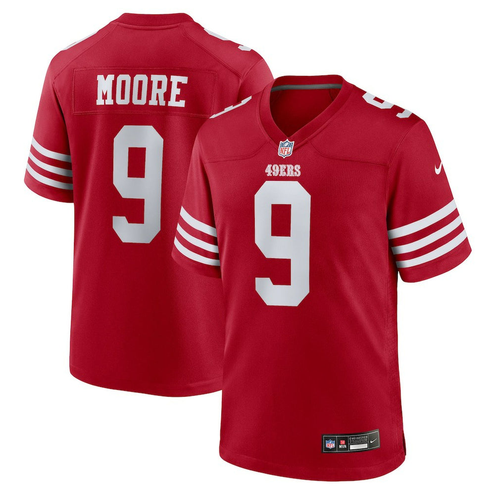Skyy Moore San Francisco 49ers Team Game Jersey - Scarlet - Nike