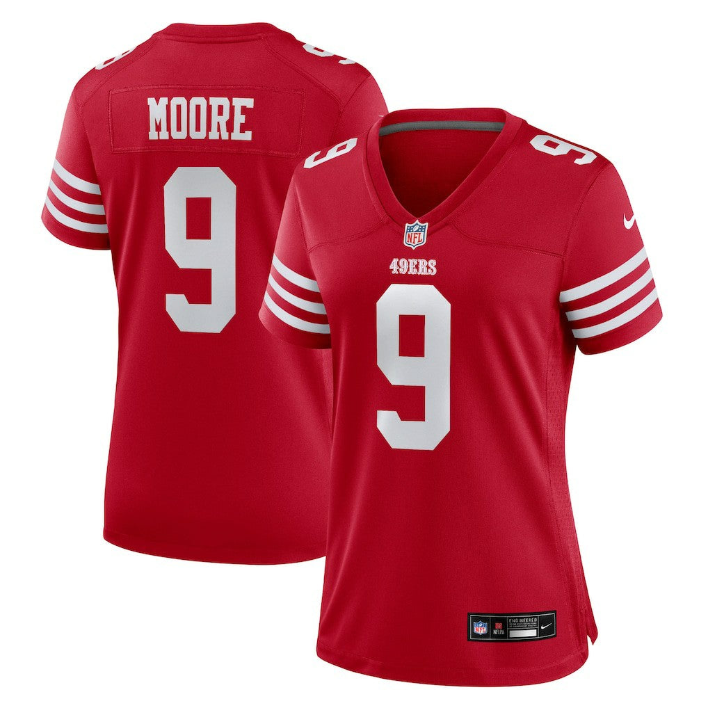 Skyy Moore San Francisco 49ers Women's Team Game Jersey - Scarlet - Nike
