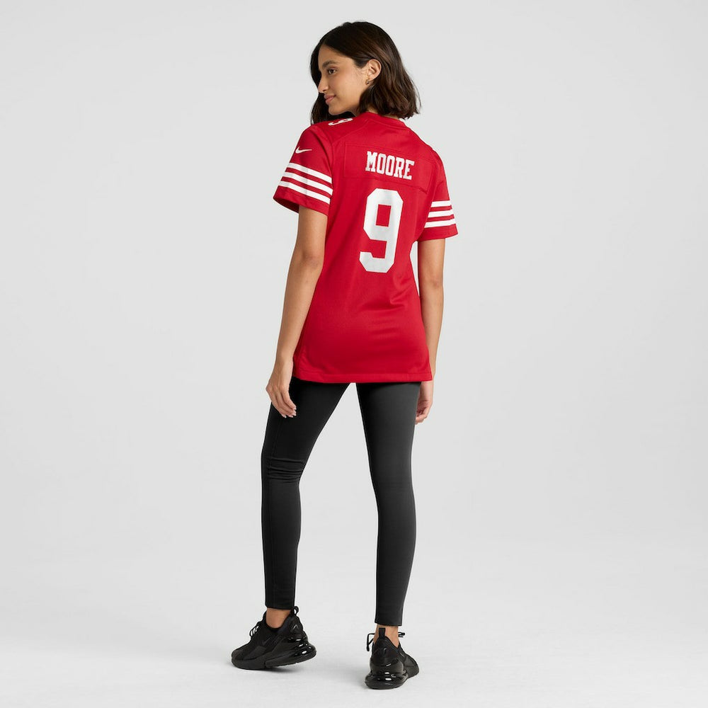 Skyy Moore San Francisco 49ers Women's Team Game Jersey - Scarlet - Nike