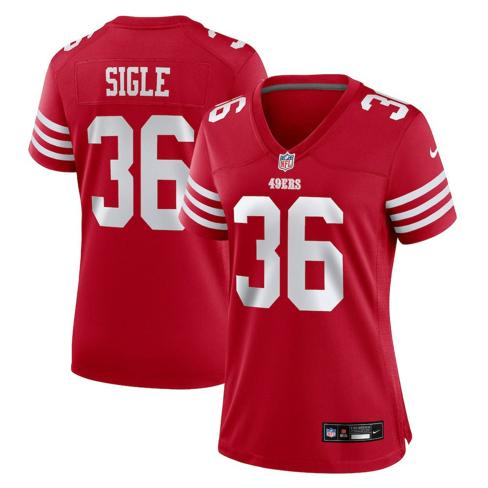 Marques Sigle San Francisco 49ers Women's Team Game Jersey - Scarlet - Nike