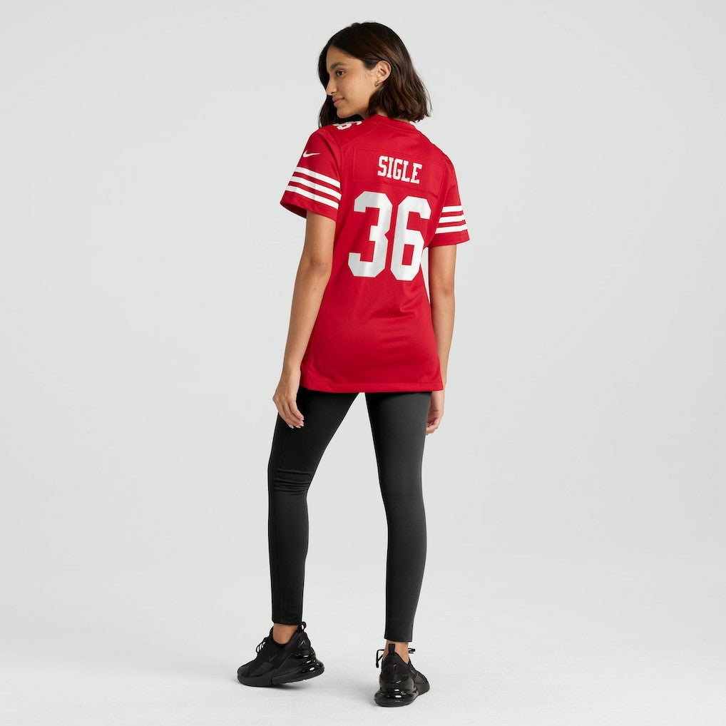 Marques Sigle San Francisco 49ers Women's Team Game Jersey - Scarlet - Nike