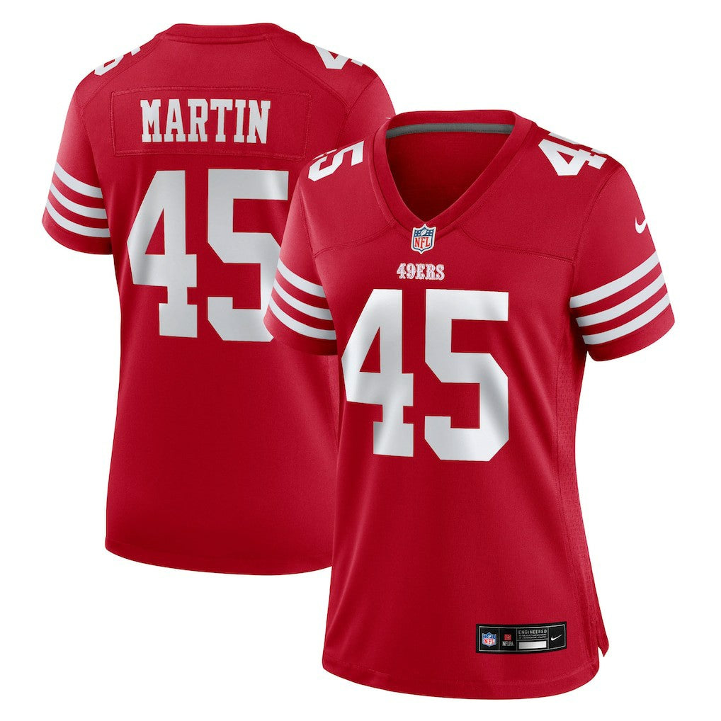 Nick Martin San Francisco 49ers Women's Team Game Jersey - Scarlet - Nike