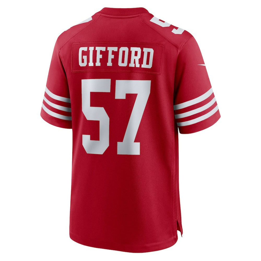 Luke Gifford San Francisco 49ers Team Game Jersey - Scarlet - Nike