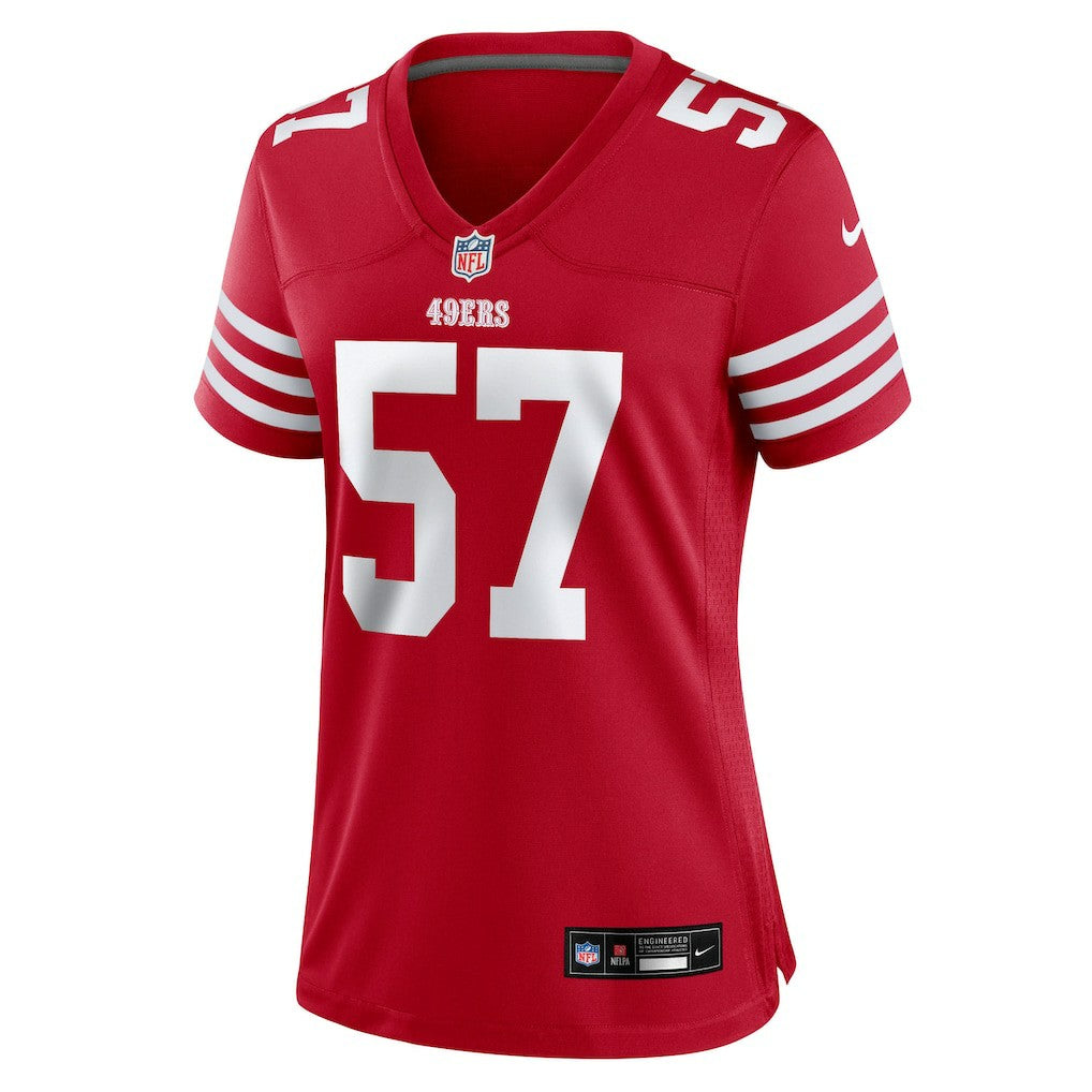 Luke Gifford San Francisco 49ers Women's Team Game Jersey - Scarlet - Nike
