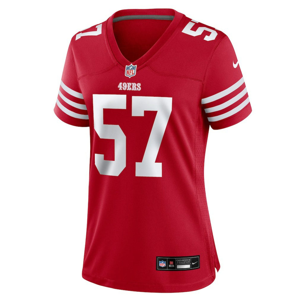 Luke Gifford San Francisco 49ers Women's Team Game Jersey - Scarlet - Nike