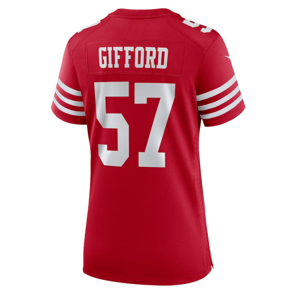 Luke Gifford San Francisco 49ers Women's Team Game Jersey - Scarlet - Nike