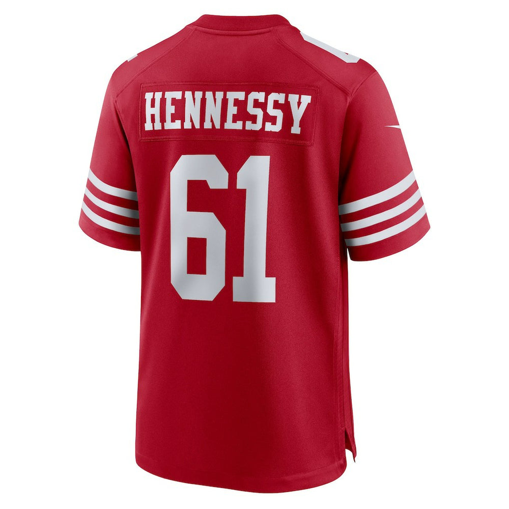 Matt Hennessy San Francisco 49ers Team Game Jersey - Scarlet - Nike