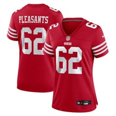 Austen Pleasants San Francisco 49ers Women's Team Game Jersey - Scarlet - Nike