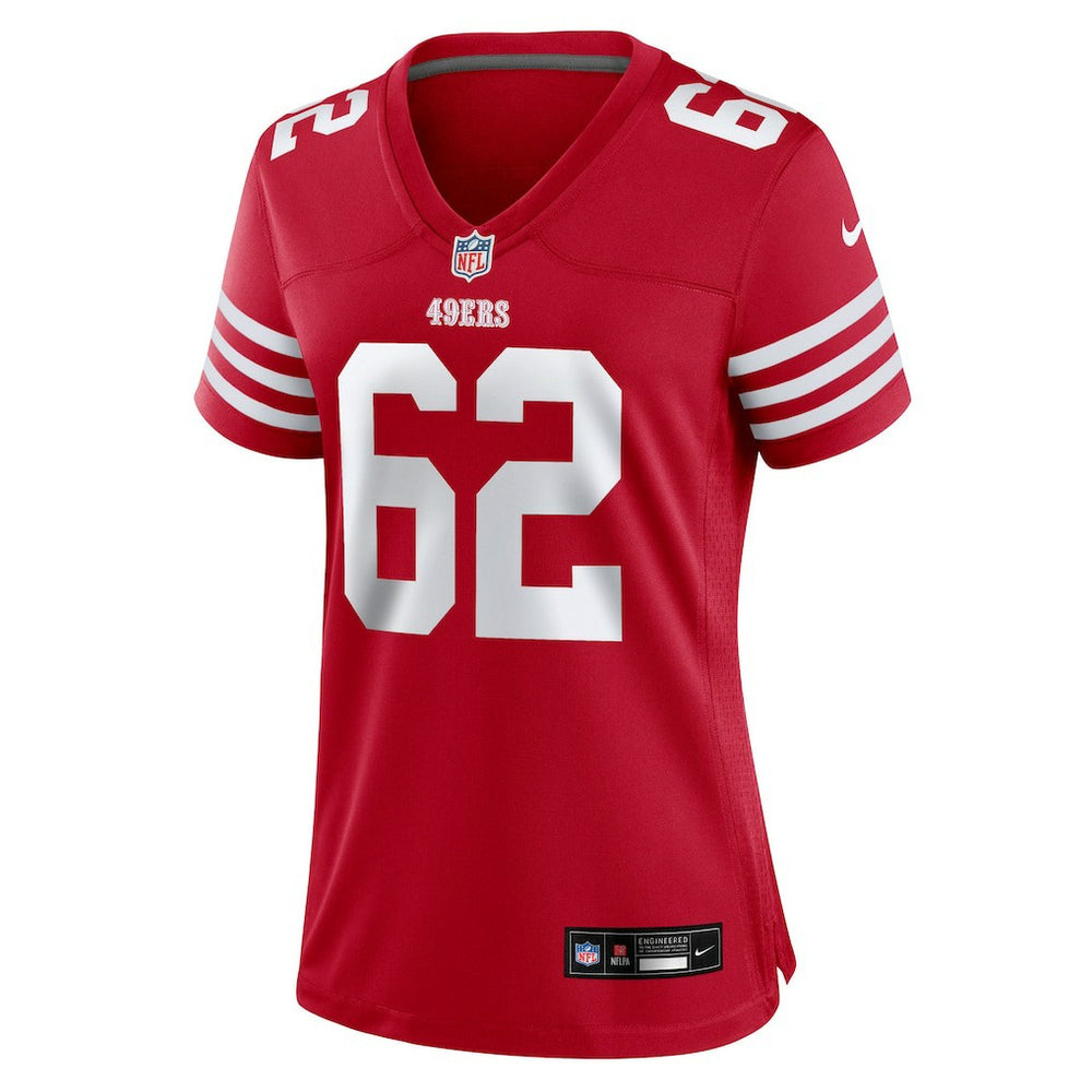 Austen Pleasants San Francisco 49ers Women's Team Game Jersey - Scarlet - Nike