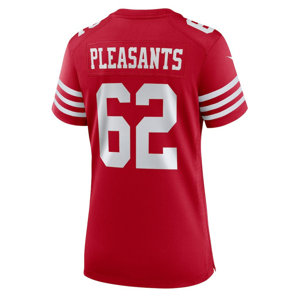 Austen Pleasants San Francisco 49ers Women's Team Game Jersey - Scarlet - Nike