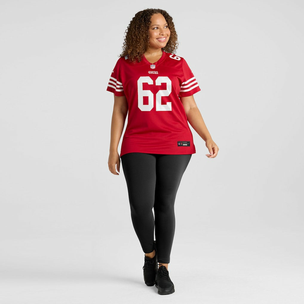 Austen Pleasants San Francisco 49ers Women's Team Game Jersey - Scarlet - Nike