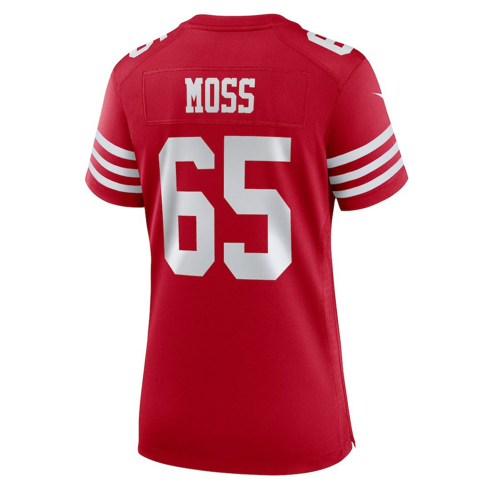 Drew Moss San Francisco 49ers Women's Team Game Jersey - Scarlet - Nike