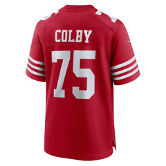 Connor Colby San Francisco 49ers Team Game Jersey - Scarlet - Nike