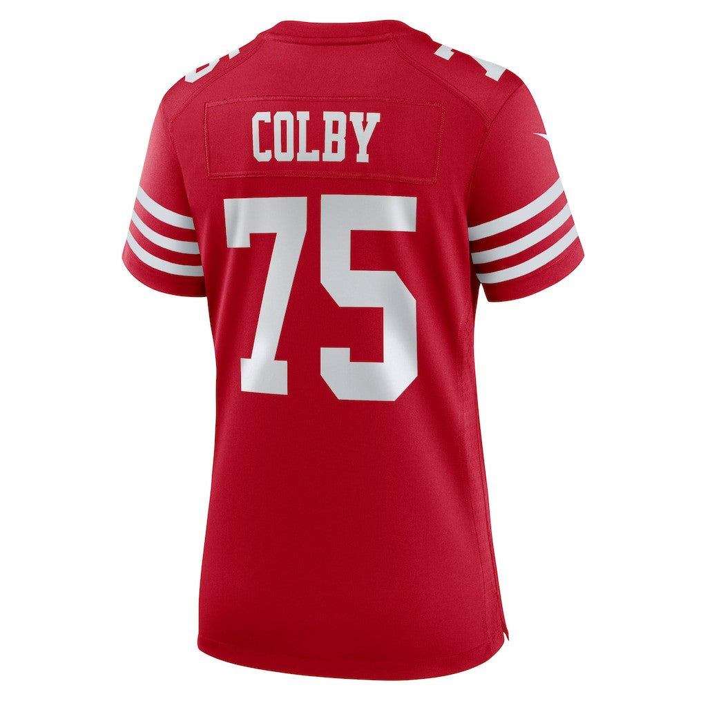 Connor Colby San Francisco 49ers Women's Team Game Jersey - Scarlet - Nike