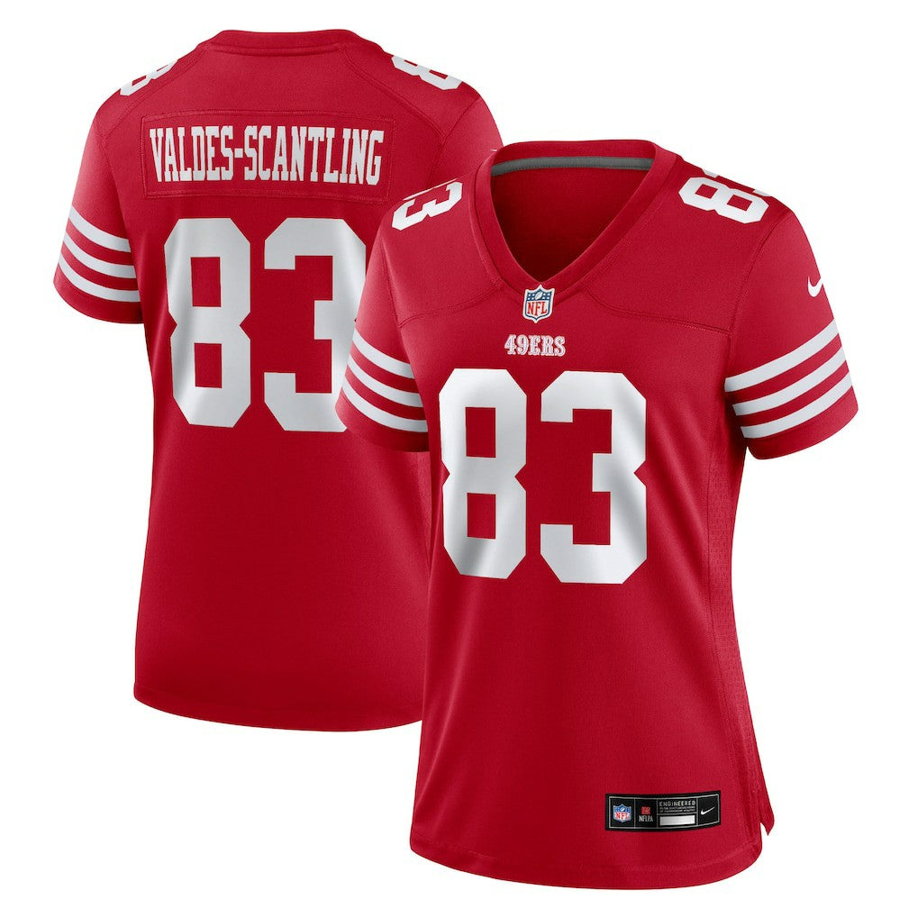 Marquez Valdes-Scantling San Francisco 49ers Women's Team Game Jersey - Scarlet - Nike