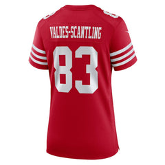 Marquez Valdes-Scantling San Francisco 49ers Women's Team Game Jersey - Scarlet - Nike