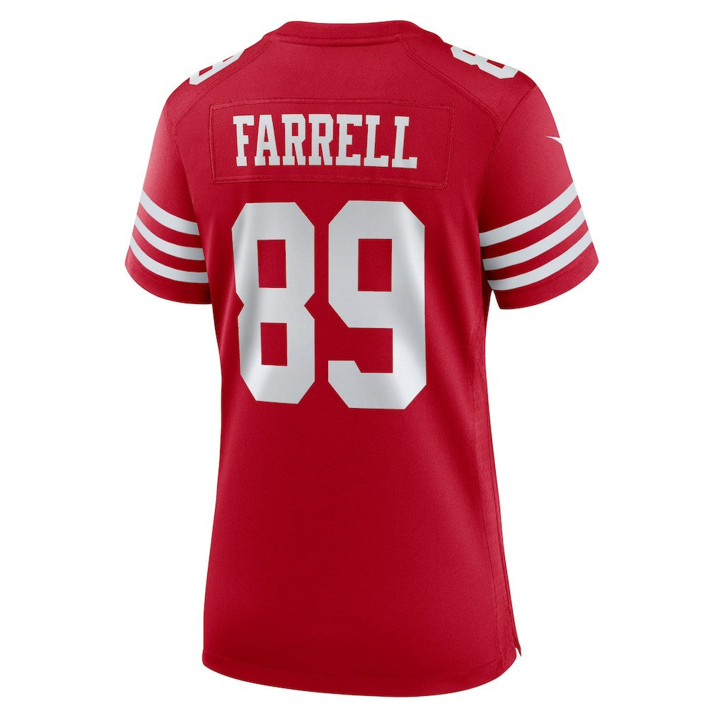 Luke Farrell San Francisco 49ers Women's Team Game Jersey - Scarlet - Nike