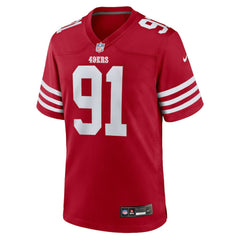 Sam Okuayinonu San Francisco 49ers Team Game Jersey - Scarlet - Nike