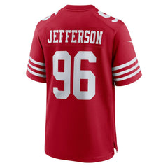 Jordan Jefferson San Francisco 49ers Team Game Jersey - Scarlet - Nike