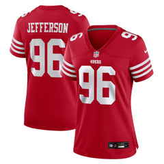 Jordan Jefferson San Francisco 49ers Women's Team Game Jersey - Scarlet - Nike