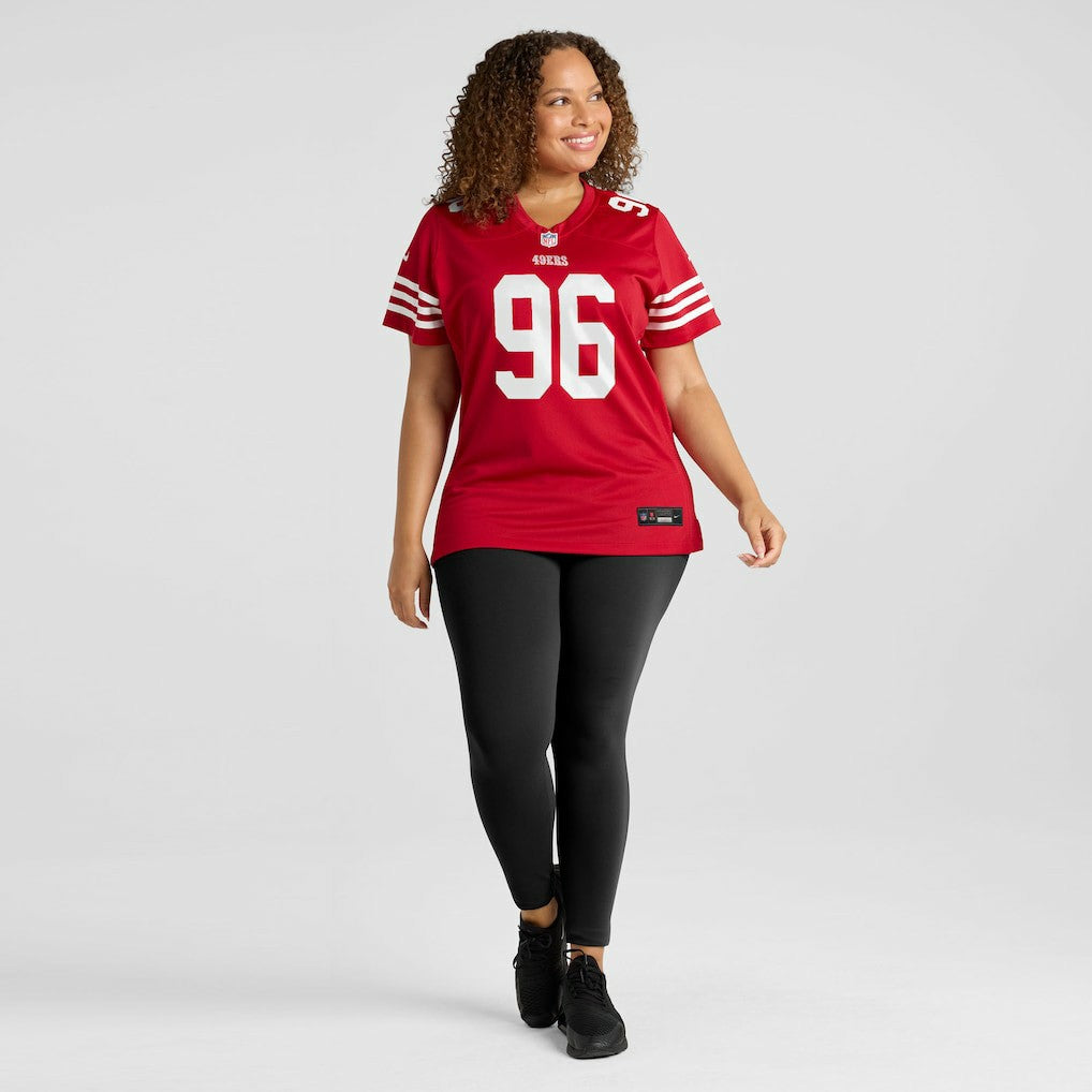 Jordan Jefferson San Francisco 49ers Women's Team Game Jersey - Scarlet - Nike