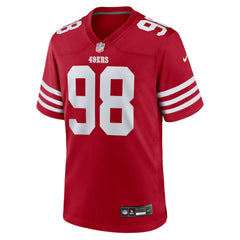 Mykel Williams San Francisco 49ers Team Game Jersey - Scarlet - Nike