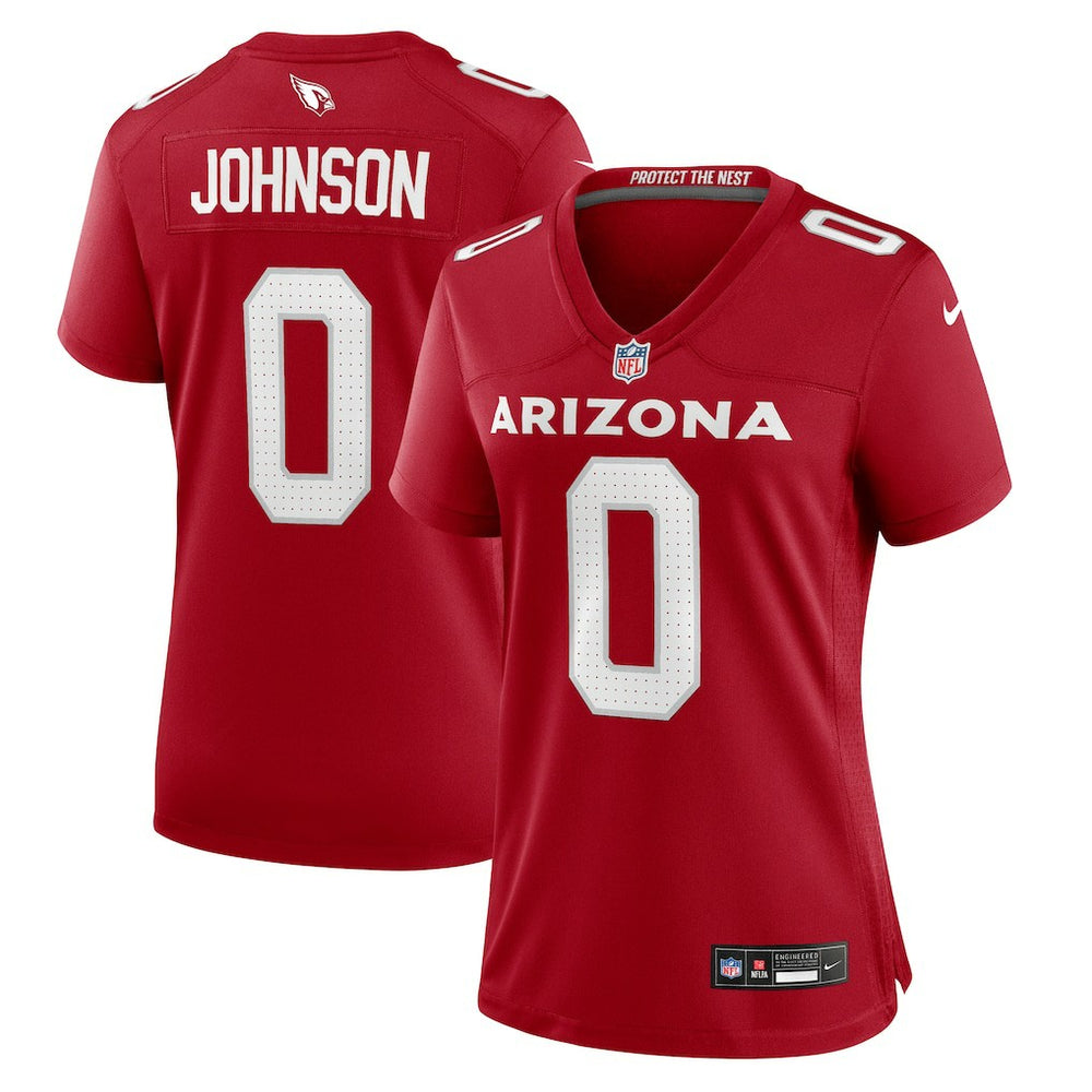 Will Johnson Arizona Cardinals Women's Team Game Jersey - Cardinal - Nike