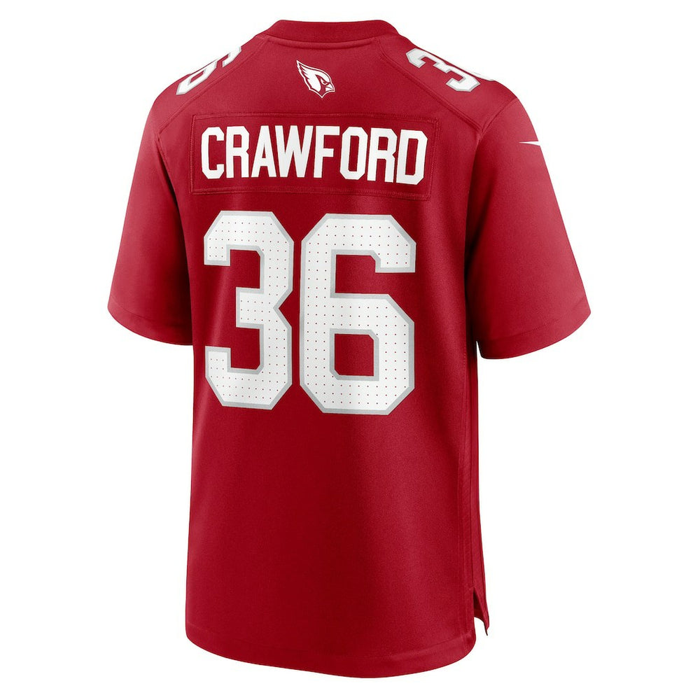 Kitan Crawford Arizona Cardinals Team Game Jersey - Cardinal - Nike