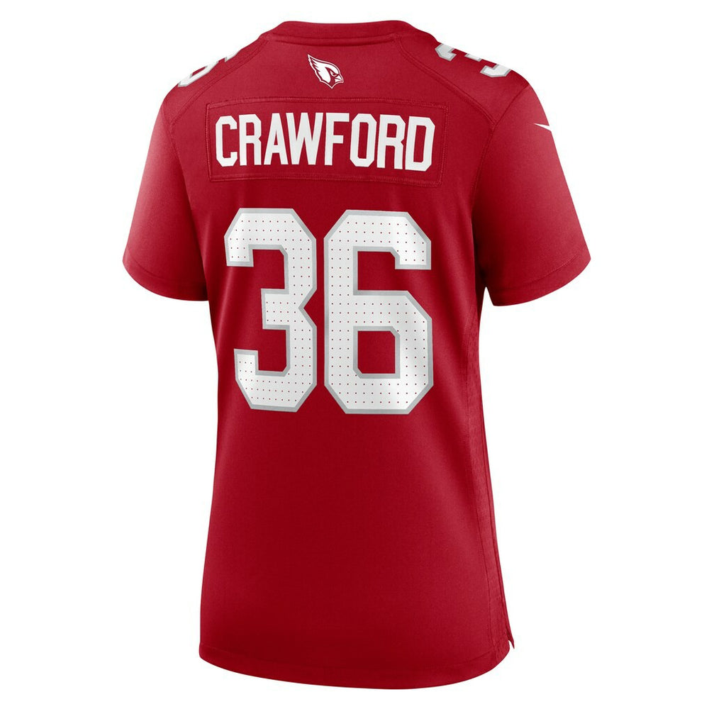 Kitan Crawford Arizona Cardinals Women's Team Game Jersey - Cardinal - Nike